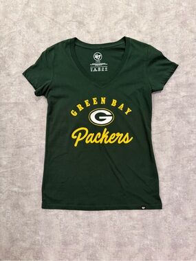 Women’s Green Bay Packers Green V-Neck T-Shirt